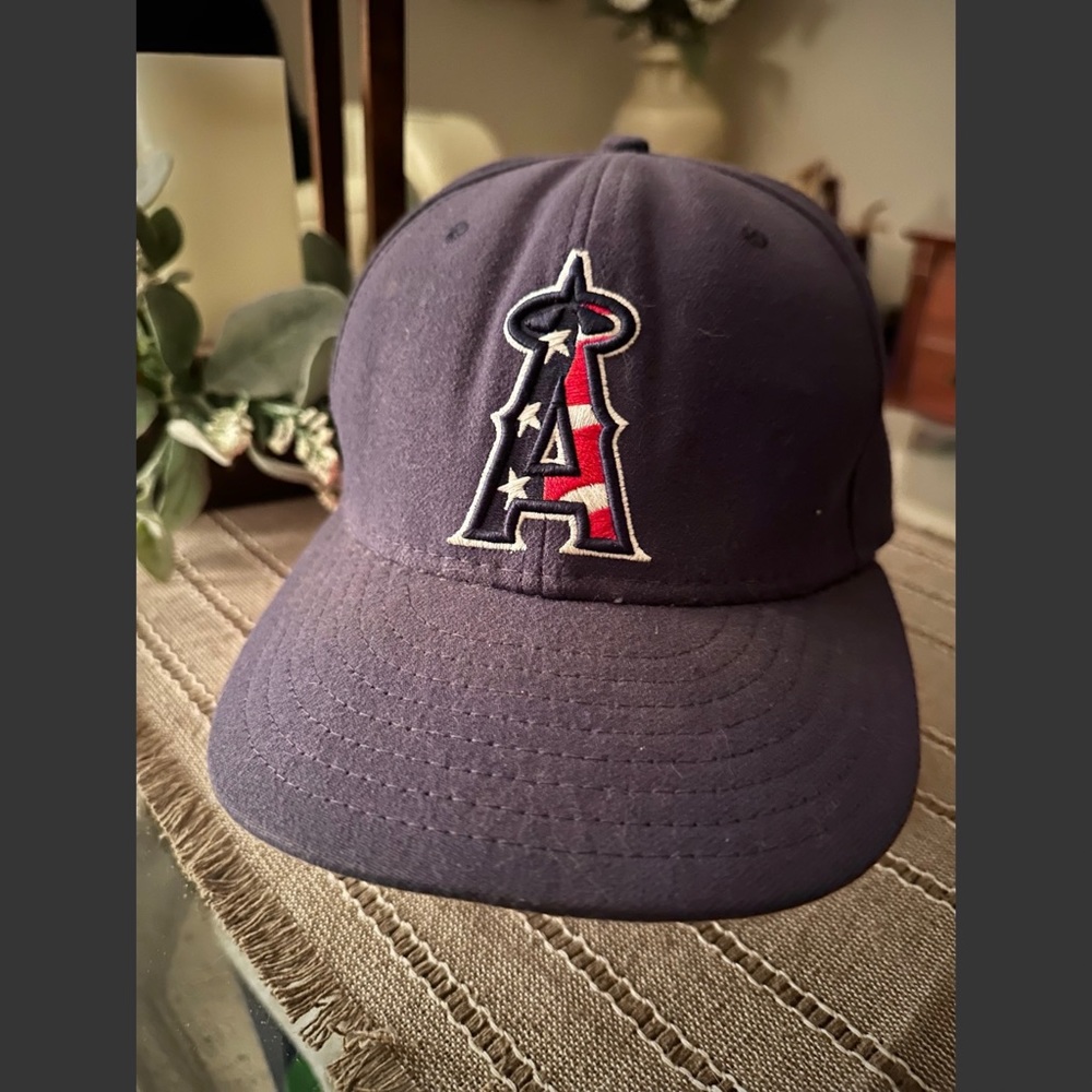 Los Angeles Angels Hat | Red White Blue NewEra 59FIFTY | Fitted 7 1/4 Custom Hat